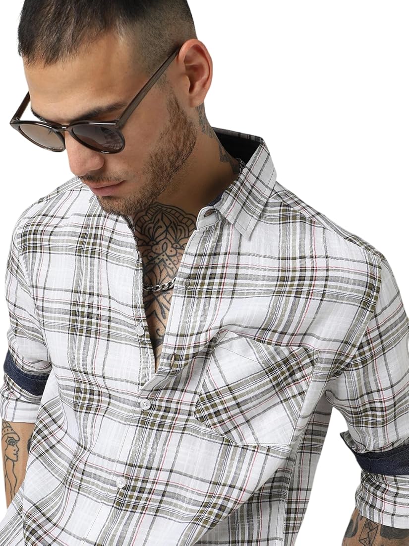 42 ファッション W broadcloth trad check shirt 2 OVY